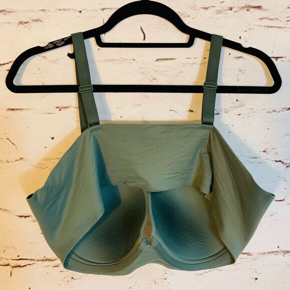 Aerie Smoothez Women’s Bra 40C Teal Green Full Coverage Underwire Everyday - Picture 2 of 6